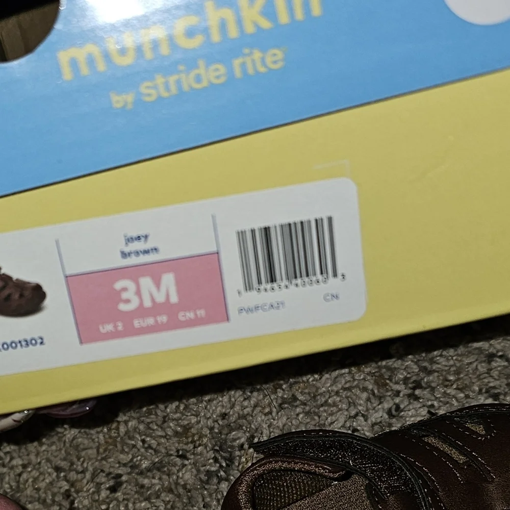 Stride Rite Brown Baby Walker Shoes